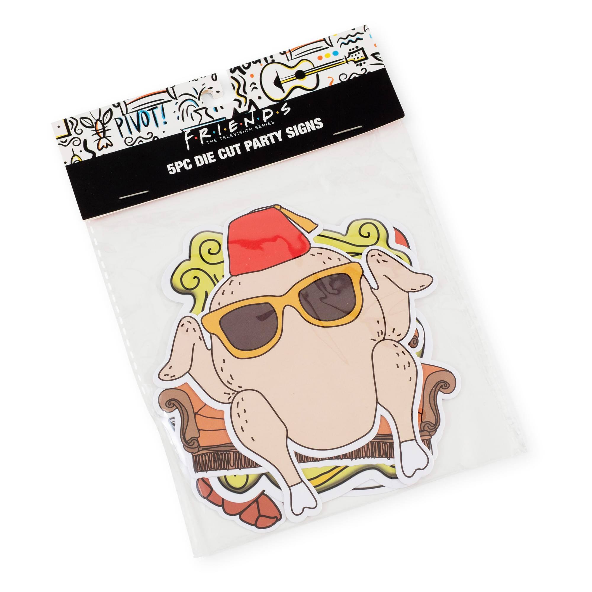 Pivot!  
Friends  
The Television Series  
5PC Die Cut Party Signs