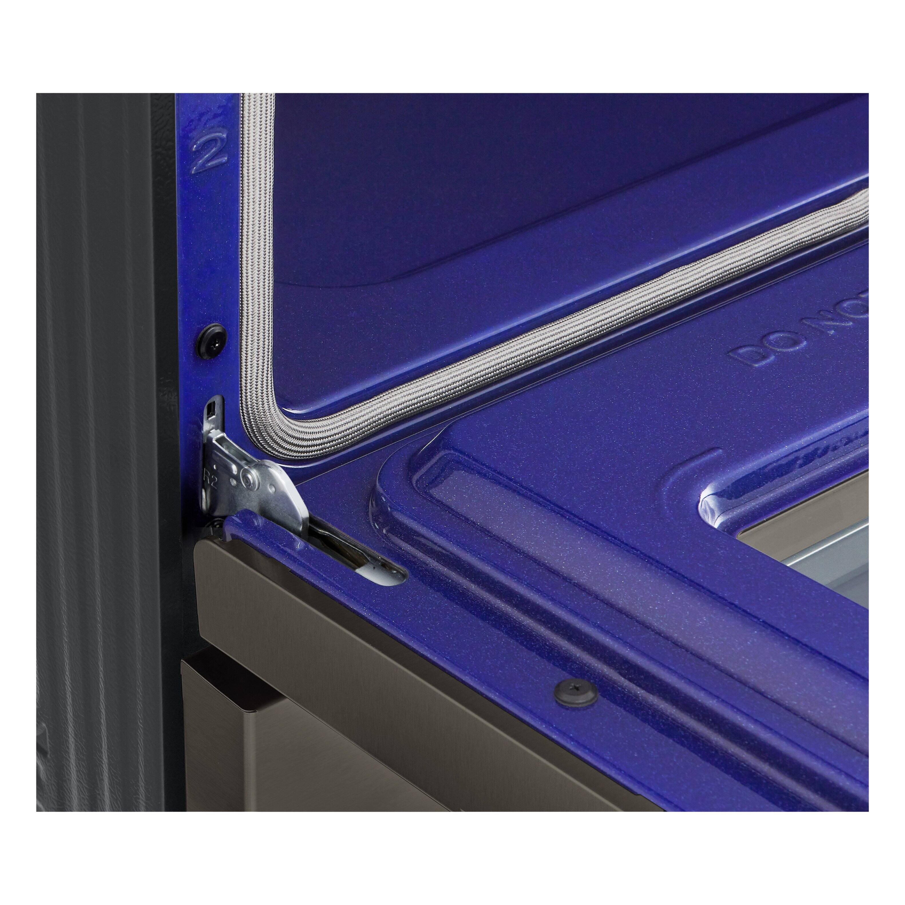 Alt View 22. LG - 6.3 Cu. Ft. Slide-In Gas True Convection Smart Range with EasyClean, Air Fry and UltraHeat 20K BTU Power Burner - Black Stainless Steel.