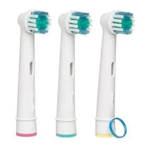 Left. FragraLush - 8 Replacement Brush Heads for Electric Toothbrush - White.