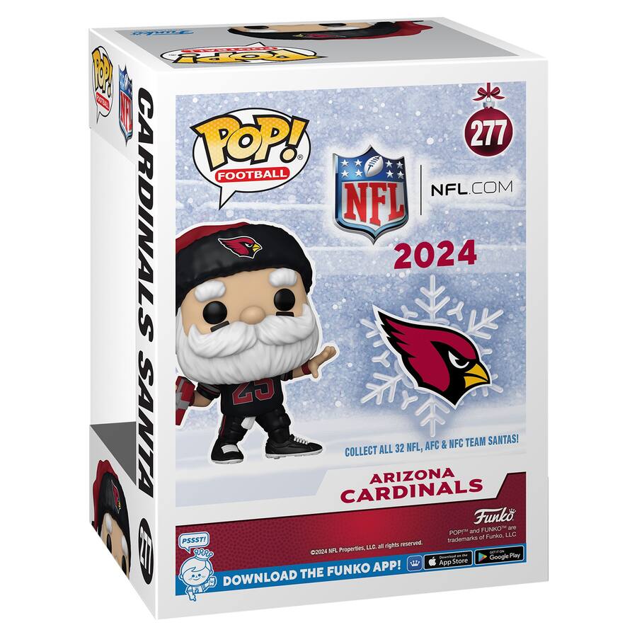 Arizona Cardinals Santa Funko Pop! 2024 Exclusive Vinyl Figure ...
