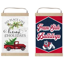 Jardine - Fresno State Bulldogs 12" x 20" Reversible Banner Sign - White