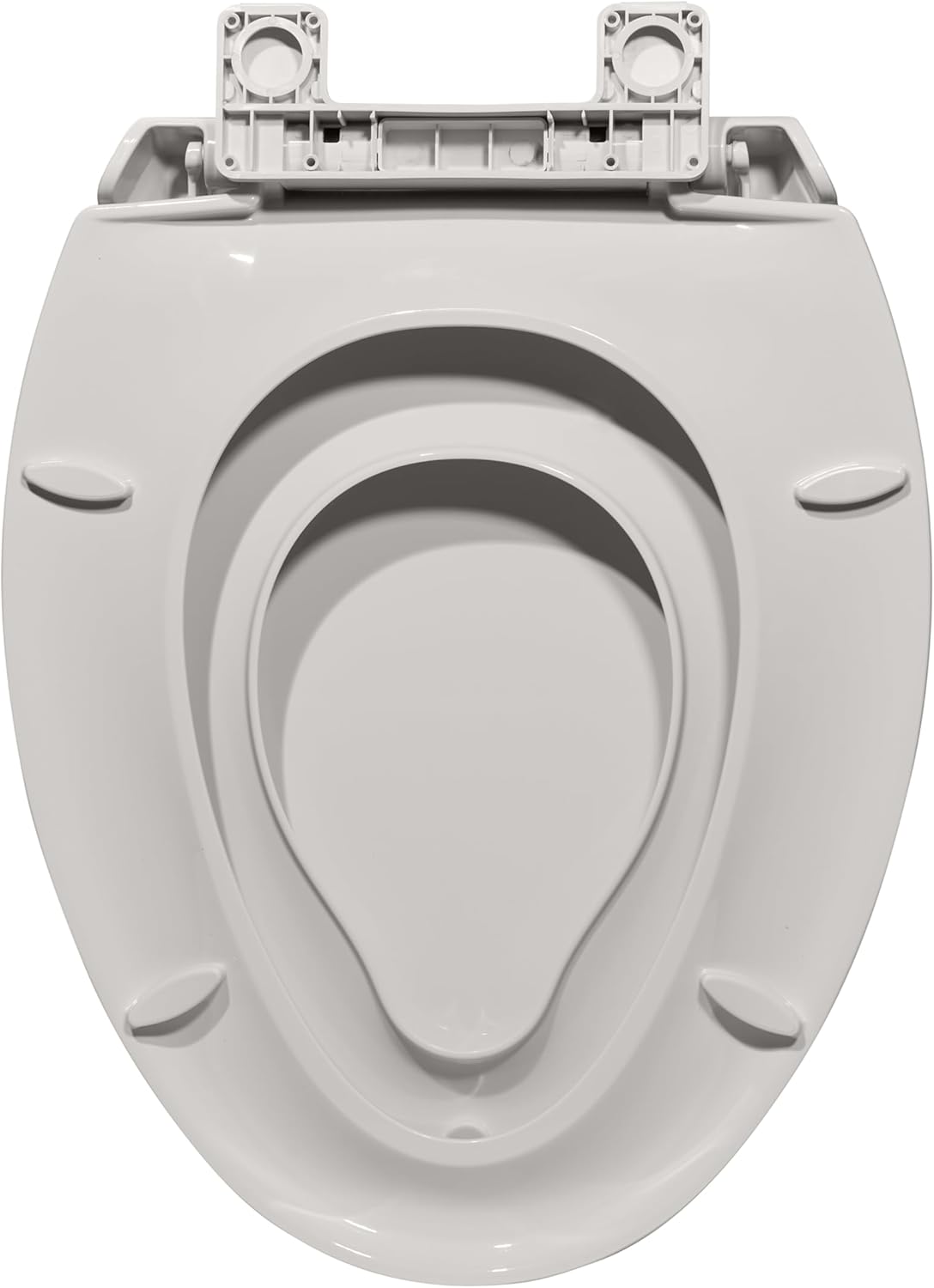 Alt View 2. Jojoka - 2-in-1 Dual Seat 19 Inch Biscuit PP Toilet Seat Elongated Soft Close Quick Install - Off-white.