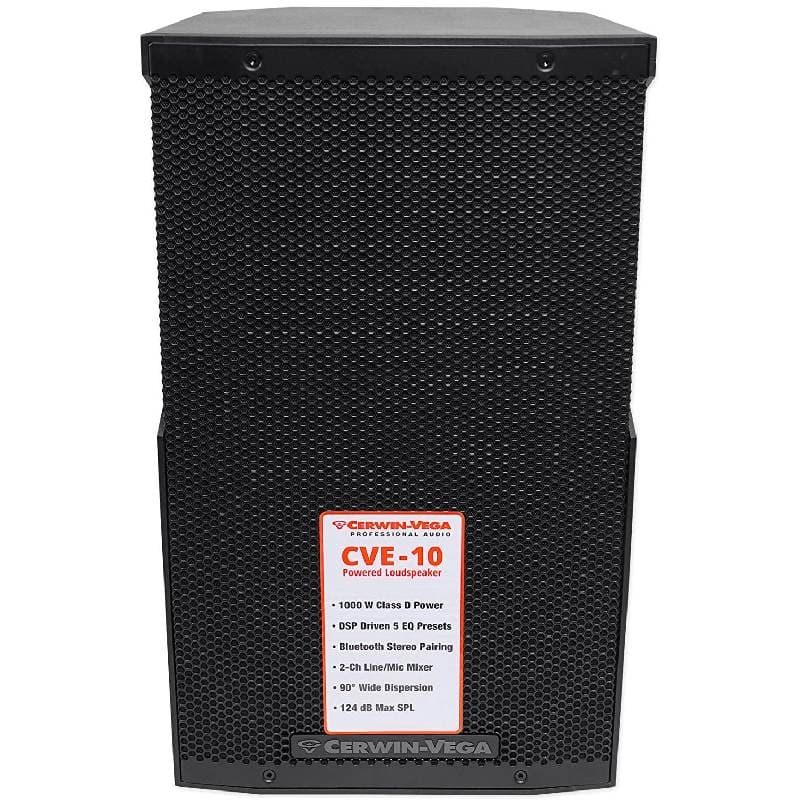 Cerwin Vega - CVE-10 10" CVE Series 2-Way Powered Loudspeaker - Black
