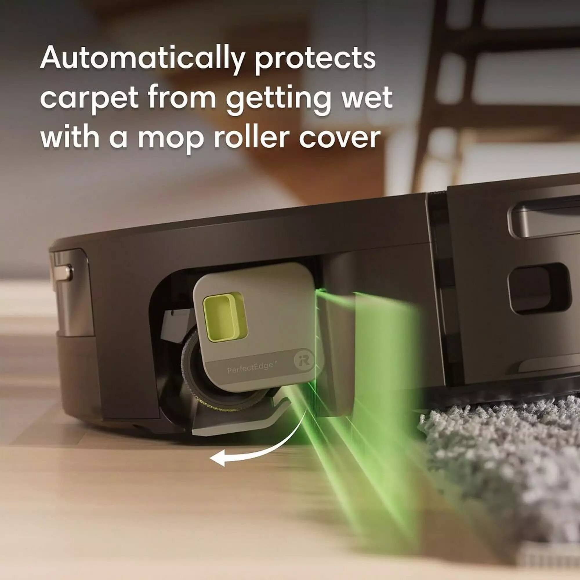 Automatically protects carpet from getting wet with a mop roller cover

PerfectEdge®