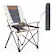 Alt View 18. Costway - Camping Folding Chair w/ Cup Holder 330 LBS Load Capacity for Picnic Camping - Brown, White.