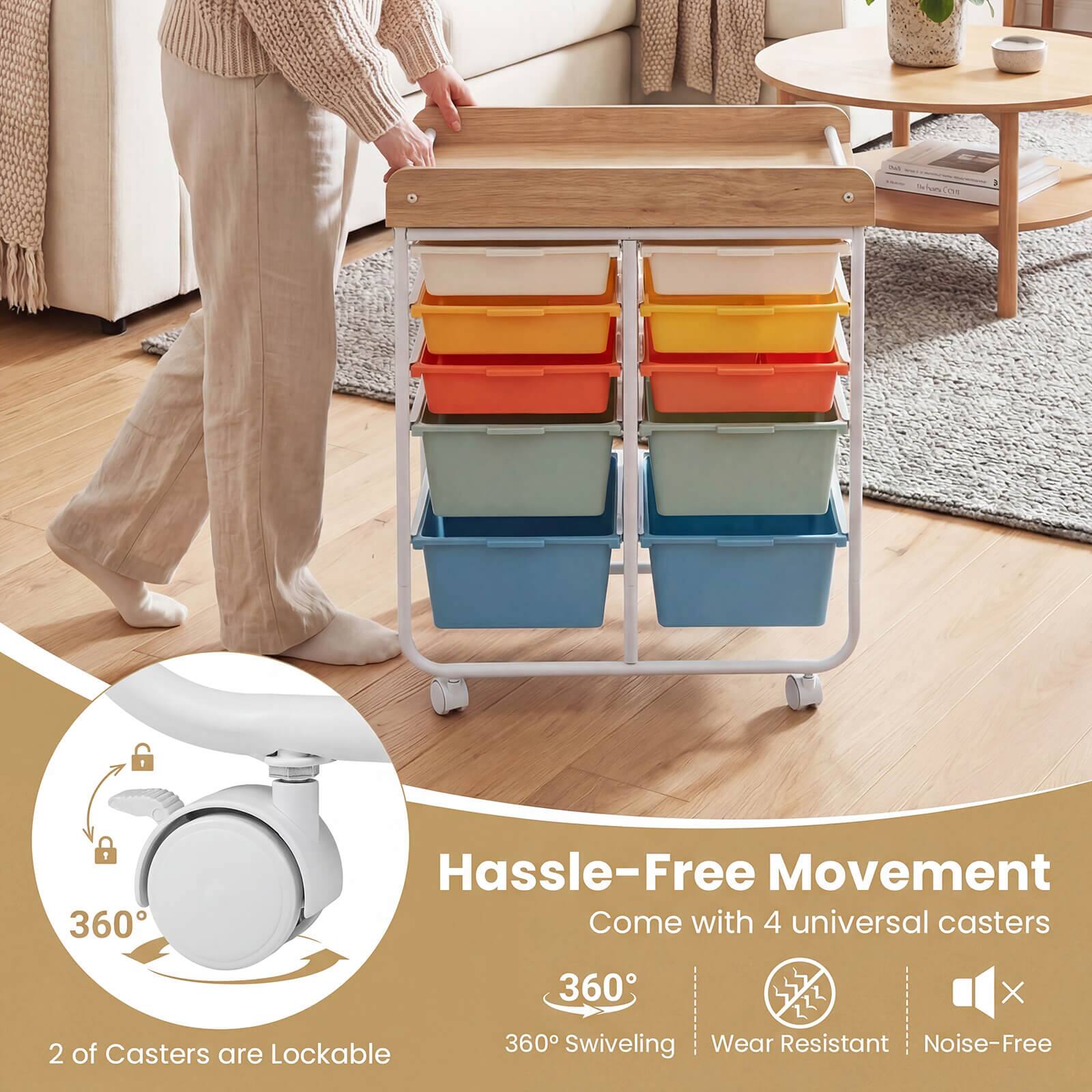Teon CS 360 Hassle-Free Movement  
Come with 4 universal casters  
2 of Casters are Lockable  
360 Swiveling  
Wear Resistant  
Noise-Free