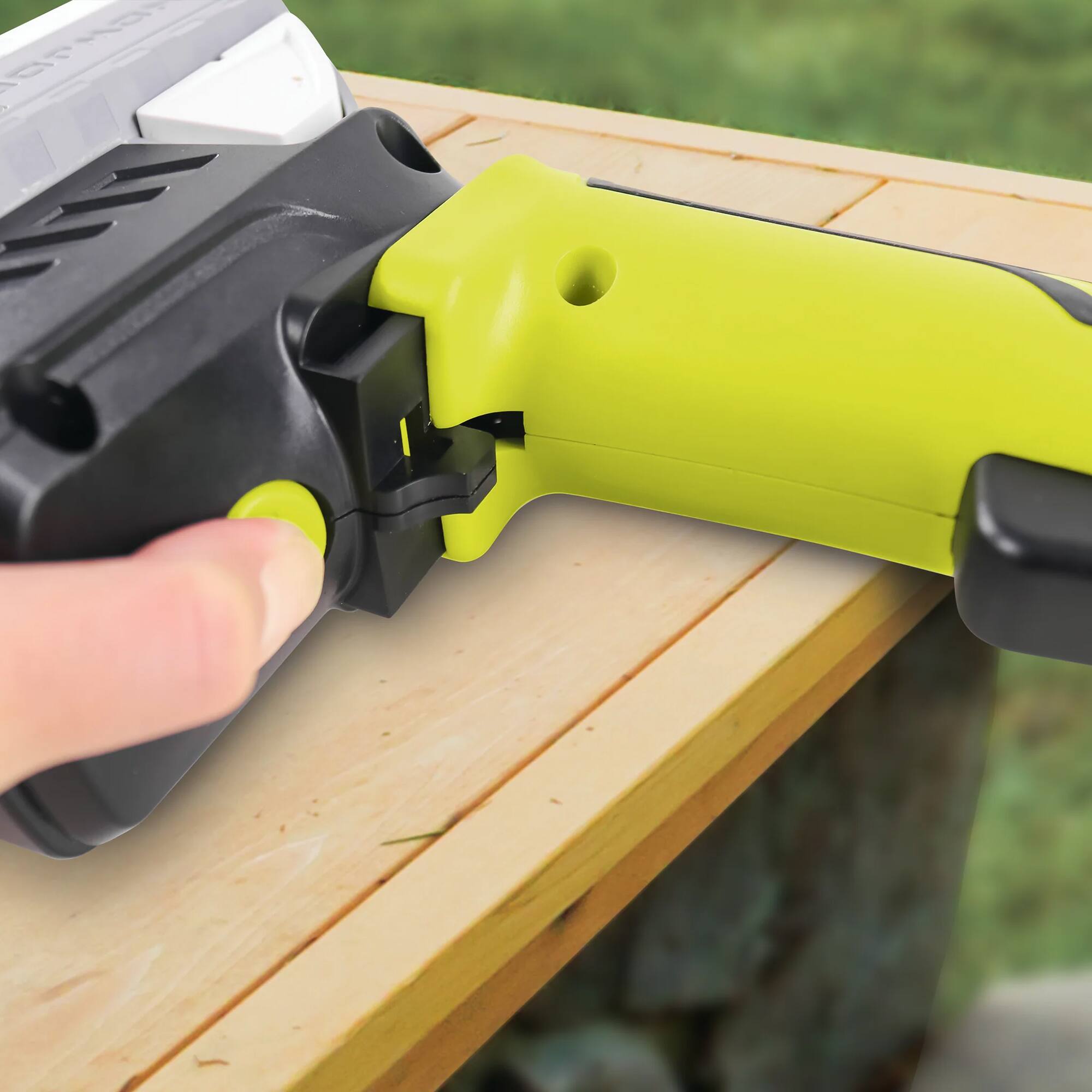 Alt View 6. Sun Joe - Sun Joe 24V Cordless Handheld Pruner with Battery and Charger, 80W, 24V-PRN1-LTE - green.