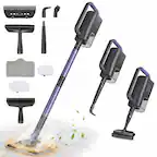 Front. Teendow - 6-in-1 Steam Mop for Floor Cleaning, Multi-Function Steam Vacuum Cleaner for Hardwood Floors and Carpet - Purple.