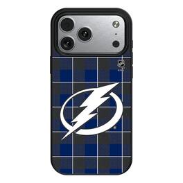 Keyscaper - NHL - Tampa Bay Lightning Plaid iPhone Magnetic Bump Case - 15 - Black