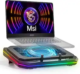 HongFei - Cooling Pad for Msi Vector A18 HX 17 HX 16 HX AI GP66 GP76 Creator Z16 A16 Z16P A16 AI+ M14 17 16 15 Gaming Laptop - Black