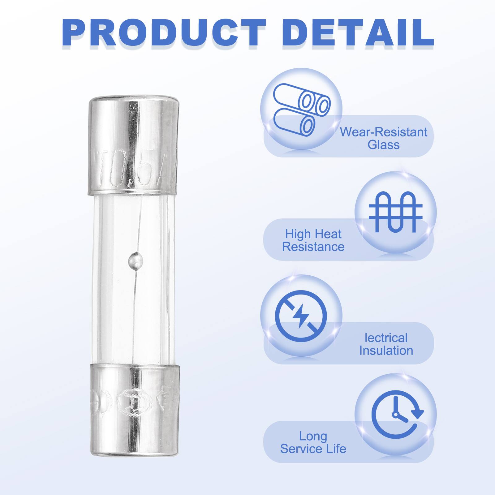 PRODUCT DETAIL

- Wear-Resistant Glass
- High Heat Resistance
- Electrical Insulation
- Long Service Life