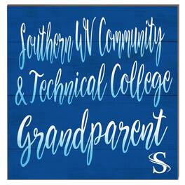 Jardine - Southern West Virginia Community and Technical College 10" x 10" Grandparent Plaque - Blue