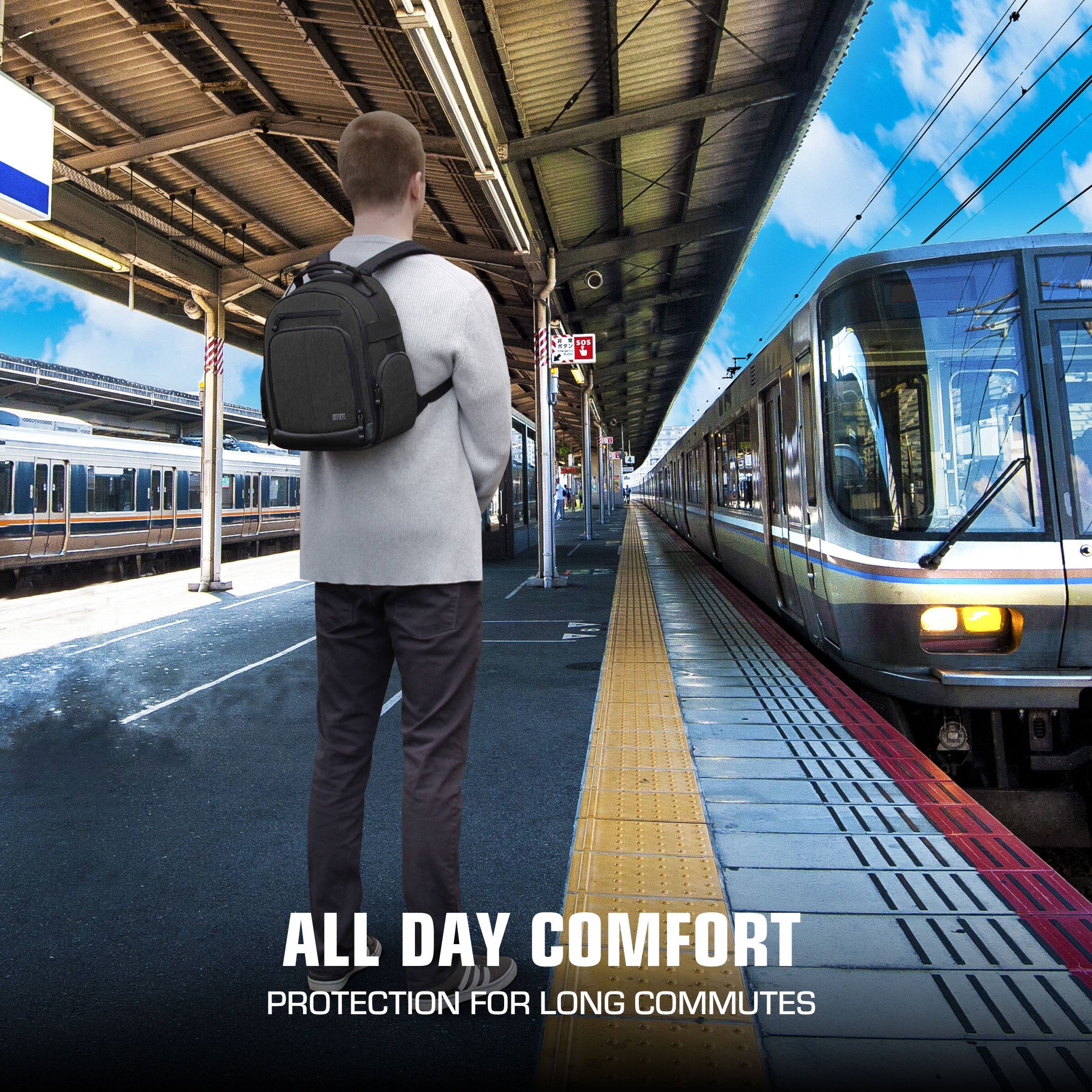 ALL DAY COMFORT  
PROTECTION FOR LONG COMMUTES