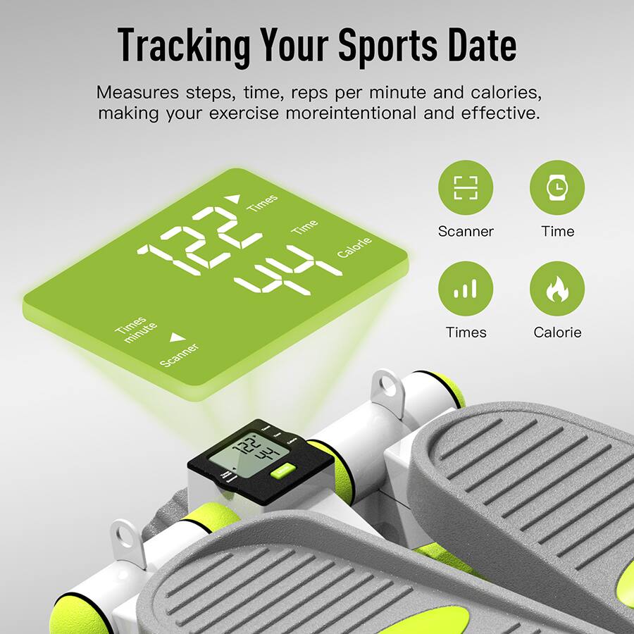 Tracking Your Sports Date

Measures steps, time, reps per minute and calories, making your exercise more intentional and effective.

- Scanner
- Time
- Times
- Calorie

122 / 44