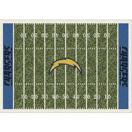 Imperial - Los Angeles Chargers 7'8'' x 10'9'' Home Field Rug - Green