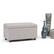 Left. Simpli Home - Cosmopolitan Storage Ottoman - Cloud Grey.