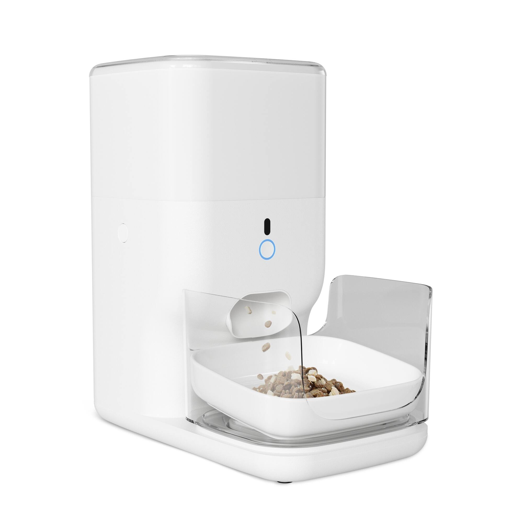 Front. CatLink - CATLINK F04 Pro RFID Cat Feeder, 4L WiFi Smart Food Dispenser with App Control, Health Reports & Multi-Cat ID - White.