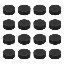 Unique Bargains - Single Sided Speaker Isolation Pads 55x20mm Round EVA Acoustic Foam Anti-Vibration Feet for Speaker Subwoofer, 16pcs - Black