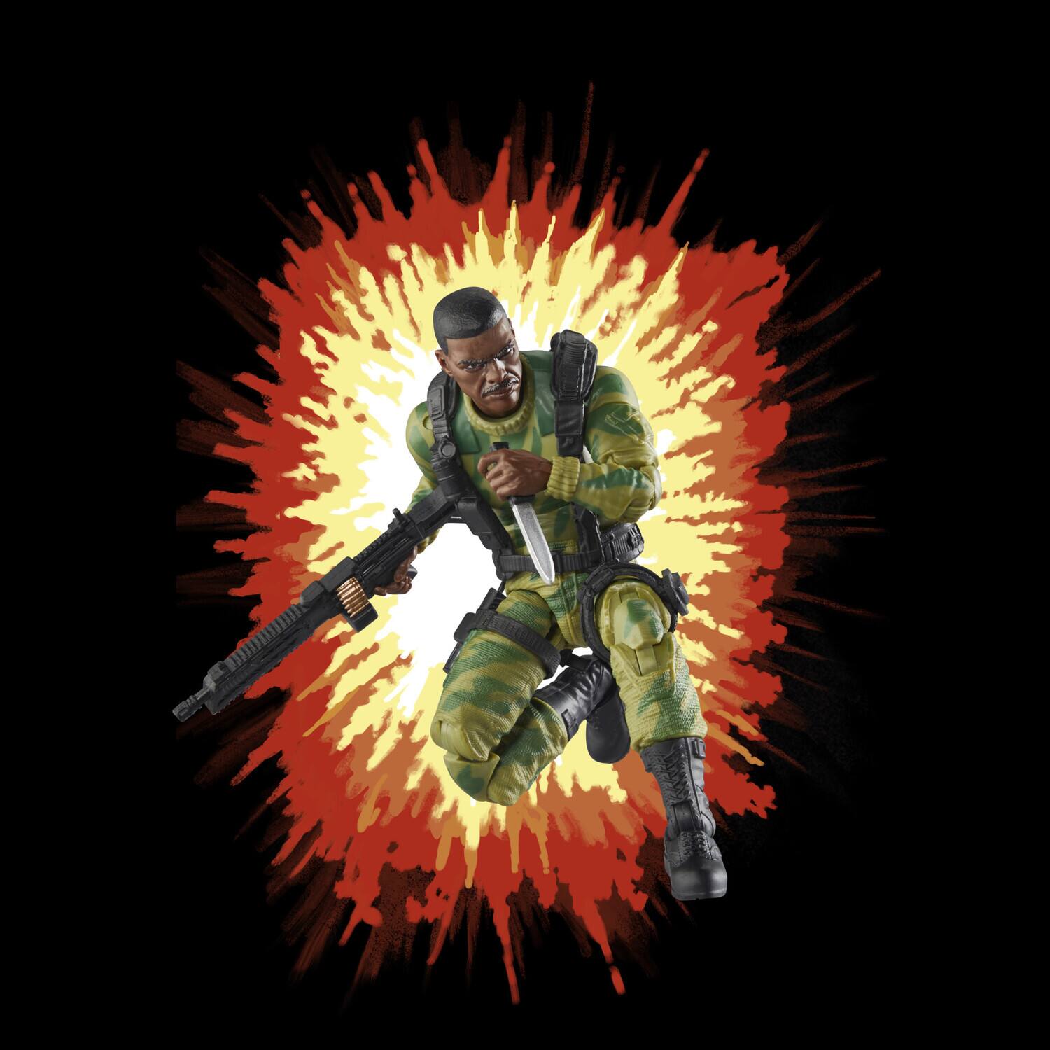 Alt View 4. Hasbro - Hasbro Collectibles - G.I. Joe - Classified Series Retro Cardback - Sgt. Stalker   - Collectibles - Multicolor.