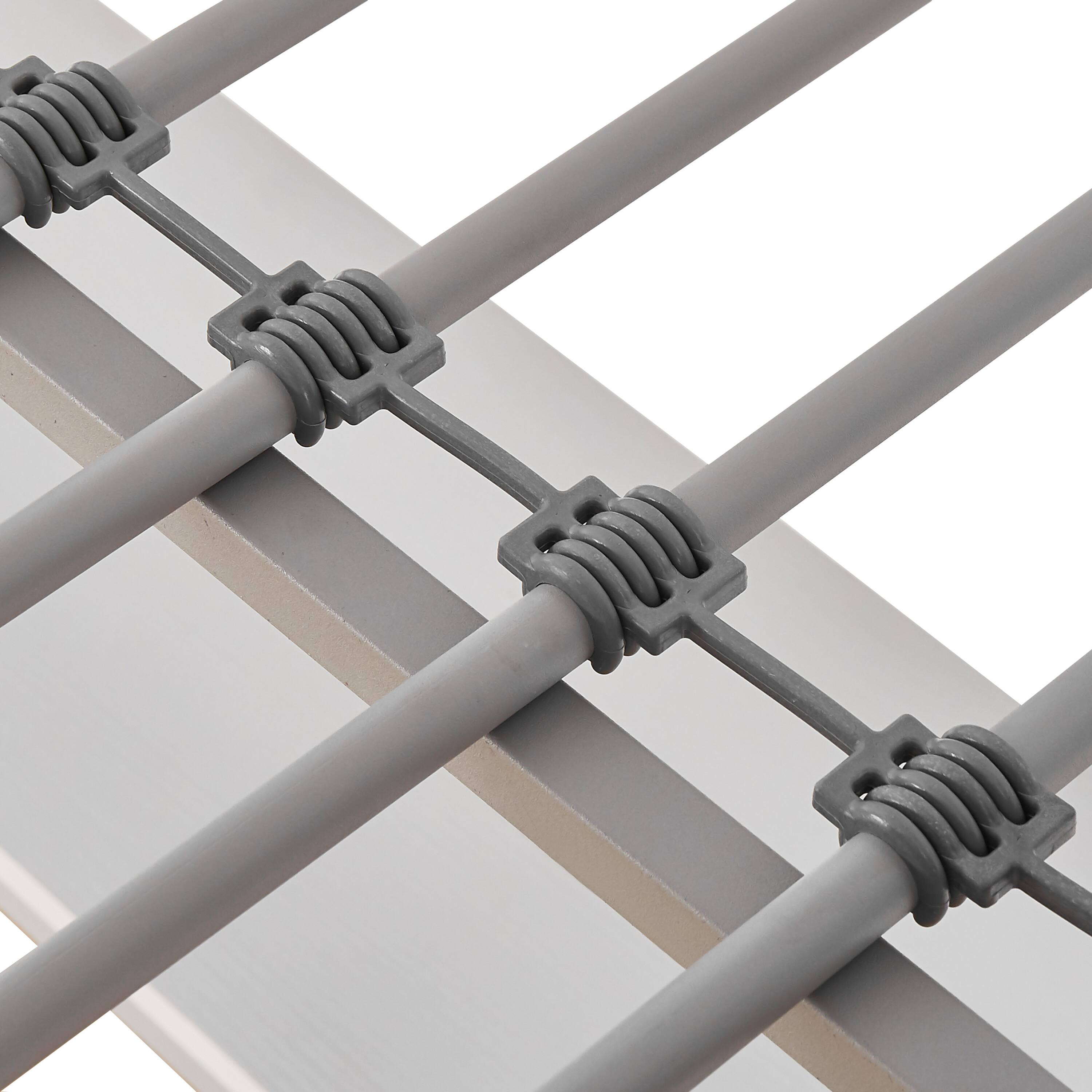 Alt View 10. Emma + Oliver - Jensen Metal Loft Bed Frame with Desk, Protective Guard Rails and Ladder for Kids, Teens and Adults - Gray.