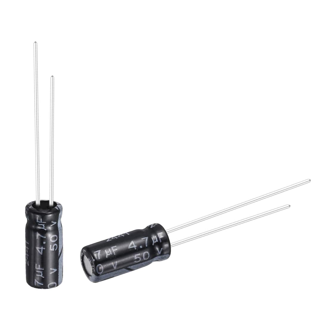Unique Bargains - 4.7uF 50V 5x11mm Electrolytic Capacitor, Radial Leads Aluminum, 50pcs, for Power Supplies/Audio/Lighting - Black price history on PriceWatchPro