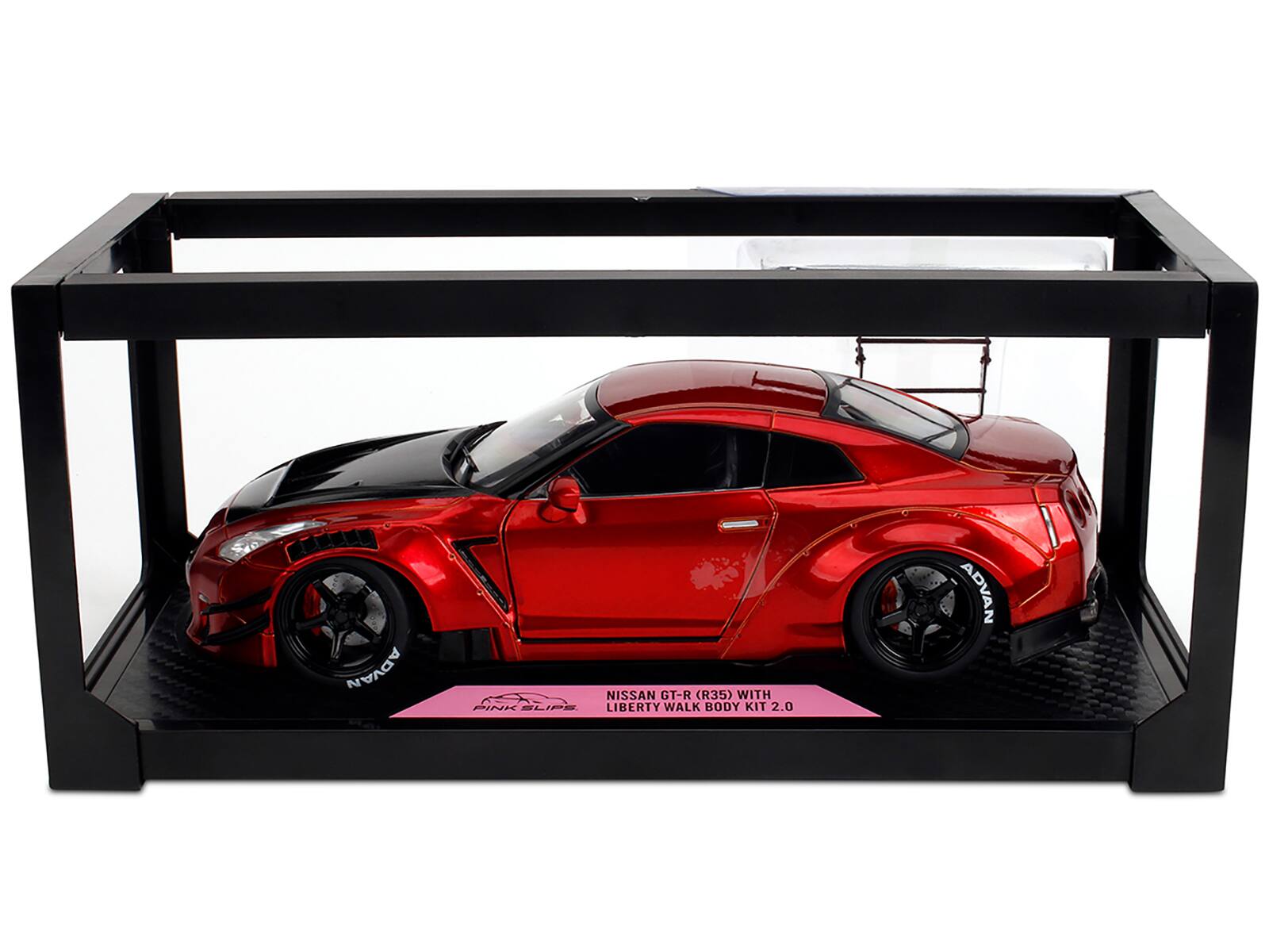 NISSAN GT-R (R35) WITH PINK SLIPS LIBERTY WALK BODY KIT 2.0