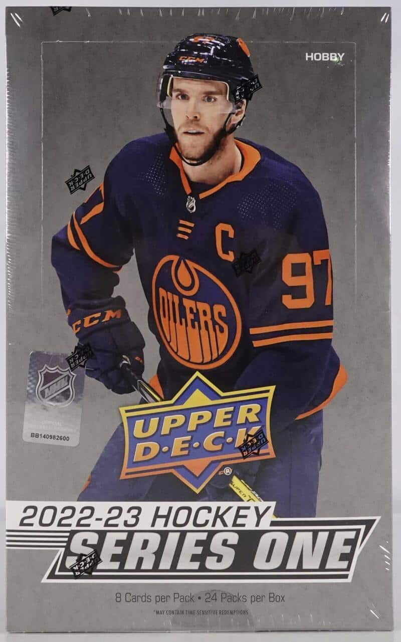 2022-23 Upper Deck Series 1 Hockey Hobby Box price history on PriceWatchPro