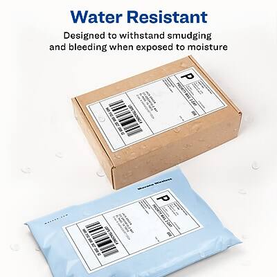 Water Resistant  
Designed to withstand smudging and bleeding when exposed to moisture  

P 20A  
P I 00