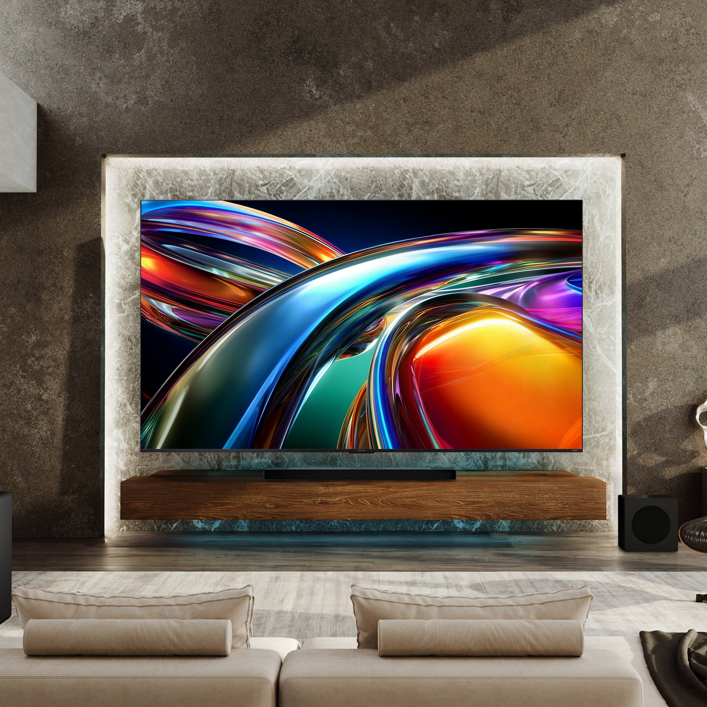 Alt View 24. Hisense - 100" Class UR9 RGB MiniLED Series UHD 4K HDR Smart Google TV (2026) - Black.