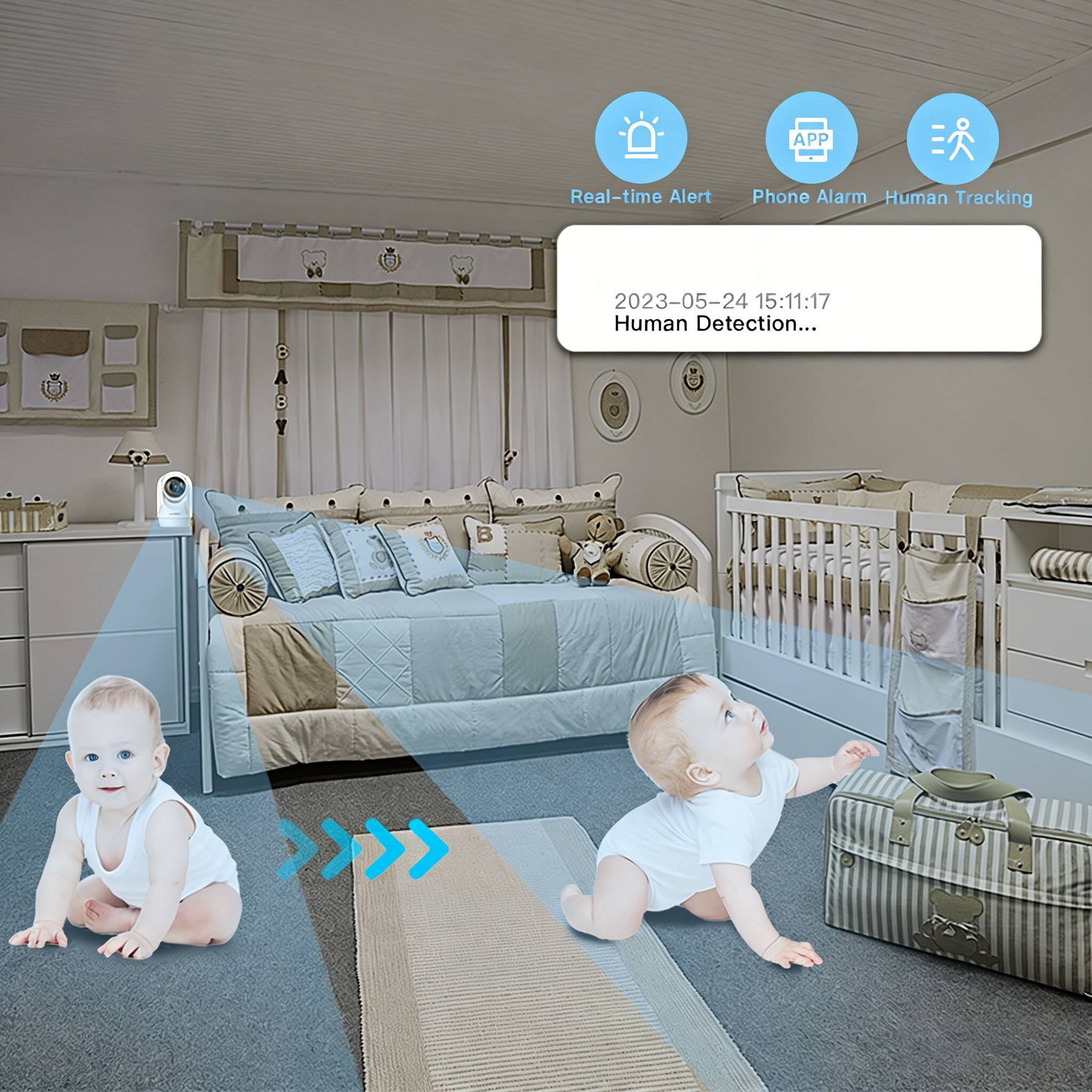 APP Real-time Alert Phone Alarm Human Tracking  
2023-05-24 15:11:17 Human Detection...