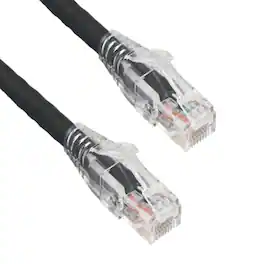 Sanoxy - 15ft Cat6 Ethernet Cable 550MHz UTP Network Patch Cord with Clear Snagless Boot – - Black