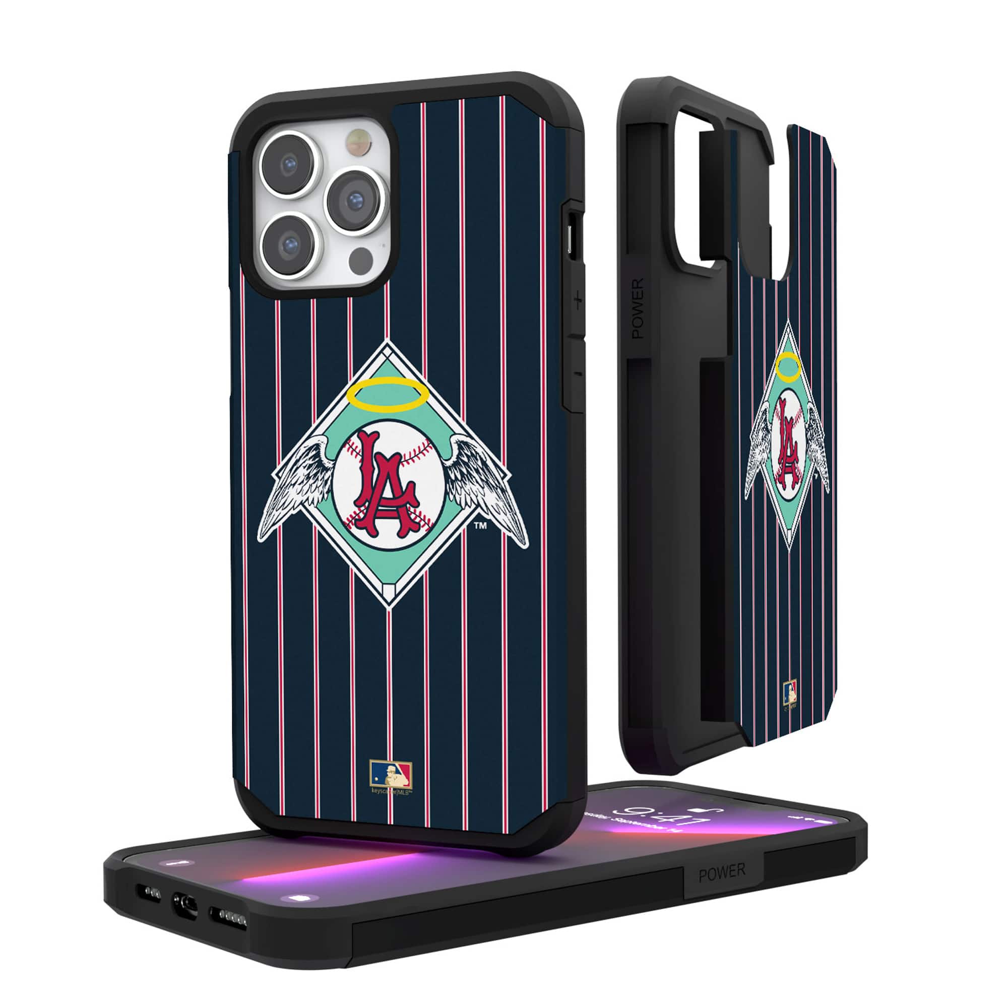 Keyscaper - MLB - Los Angeles Angels 1961-64 Logo iPhone Pinstripe Cooperstown Design Rugged Case - 13 Pro - Multicolor price history on PriceWatchPro
