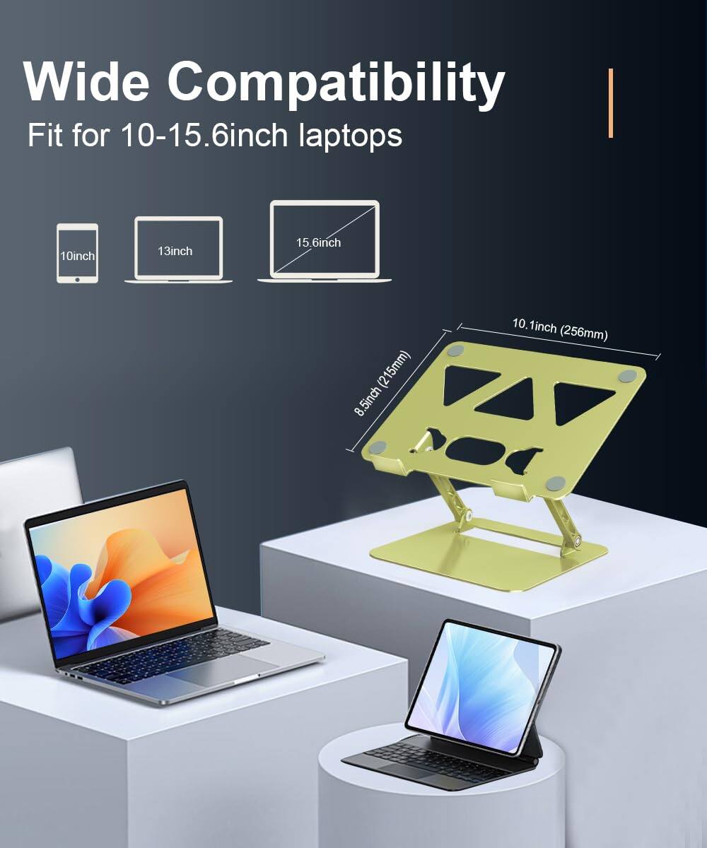 Wide Compatibility  
Fit for 10-15.6inch laptops  
10inch  
13inch  
15.6inch (215mm)  
8.5inch (215mm)  
10.1inch (256mm)