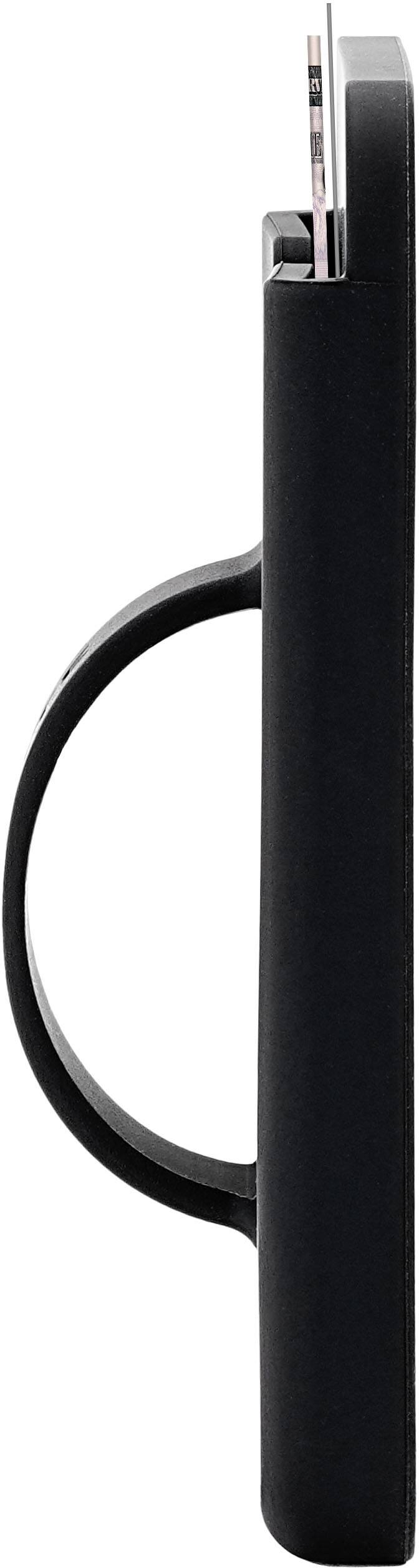Left. Case-Mate - Loop Grip Magsafe Wallet  for Select Apple iPhones - Black.