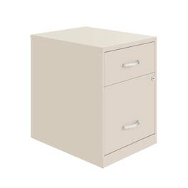 Space Solutions - 18" Deep 2 Drawer Letter Width Vertical File Cabinet with Accessory Drawer - Stone