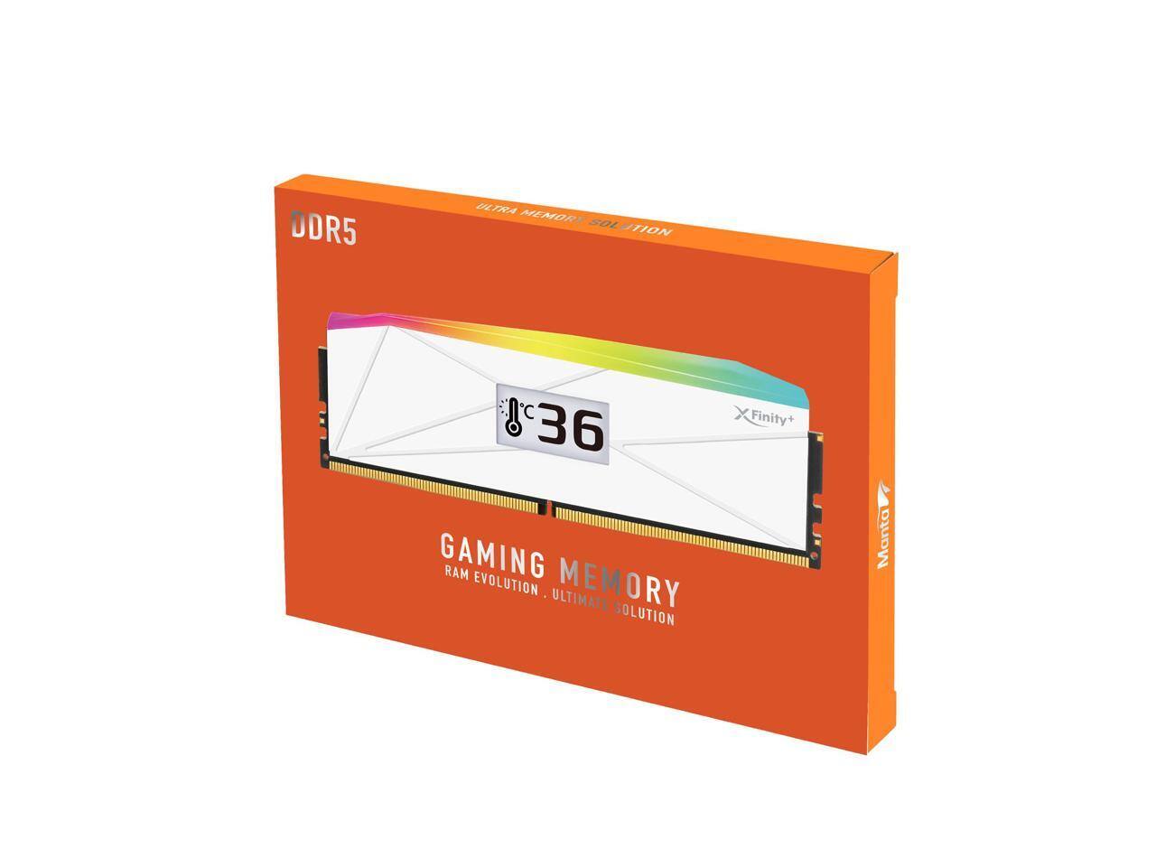 V color OLED XFinity+ DDR5 64GB 8000MHz CL40 RGB Gaming Memory