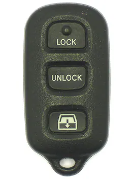 Car Keys Express - Toyota Keyless Entry Remote - 4 Buttons (Lock, Unlock, Hatch Glass, and Panic) - Black