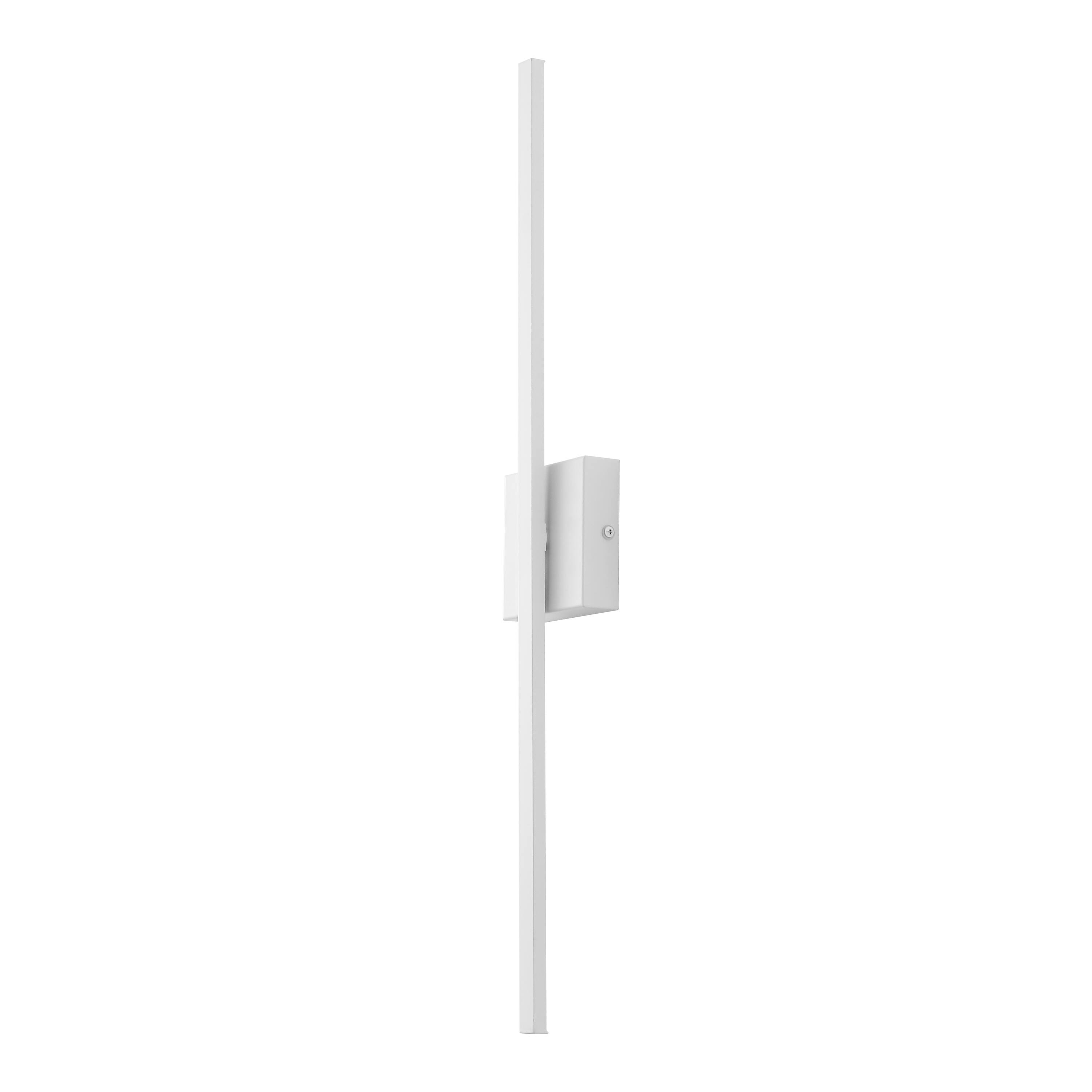 Alt View 8. Jonathan Y - Vara 28" Linear Indoor/Outdoor IP65 Waterproof Metal 350-Degree Rotatable Dimmable Integrated LED Wall Sconce, White - White.