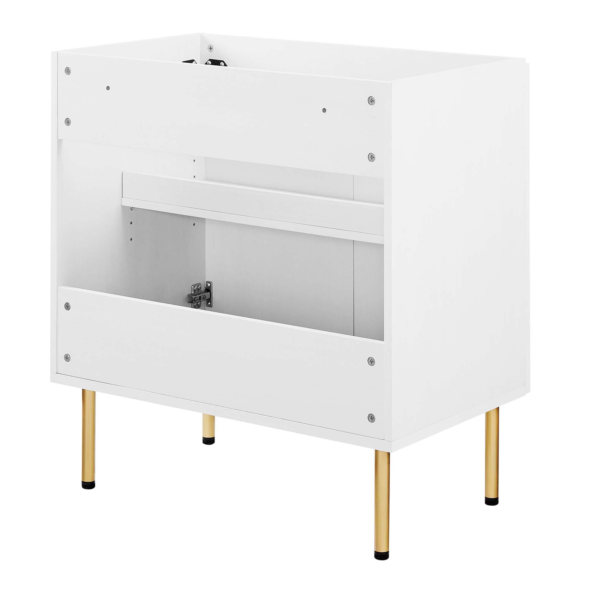 Alt View 2. Modway - Chaucer Bathroom Cabinet Basin Not Included by Modway - White.