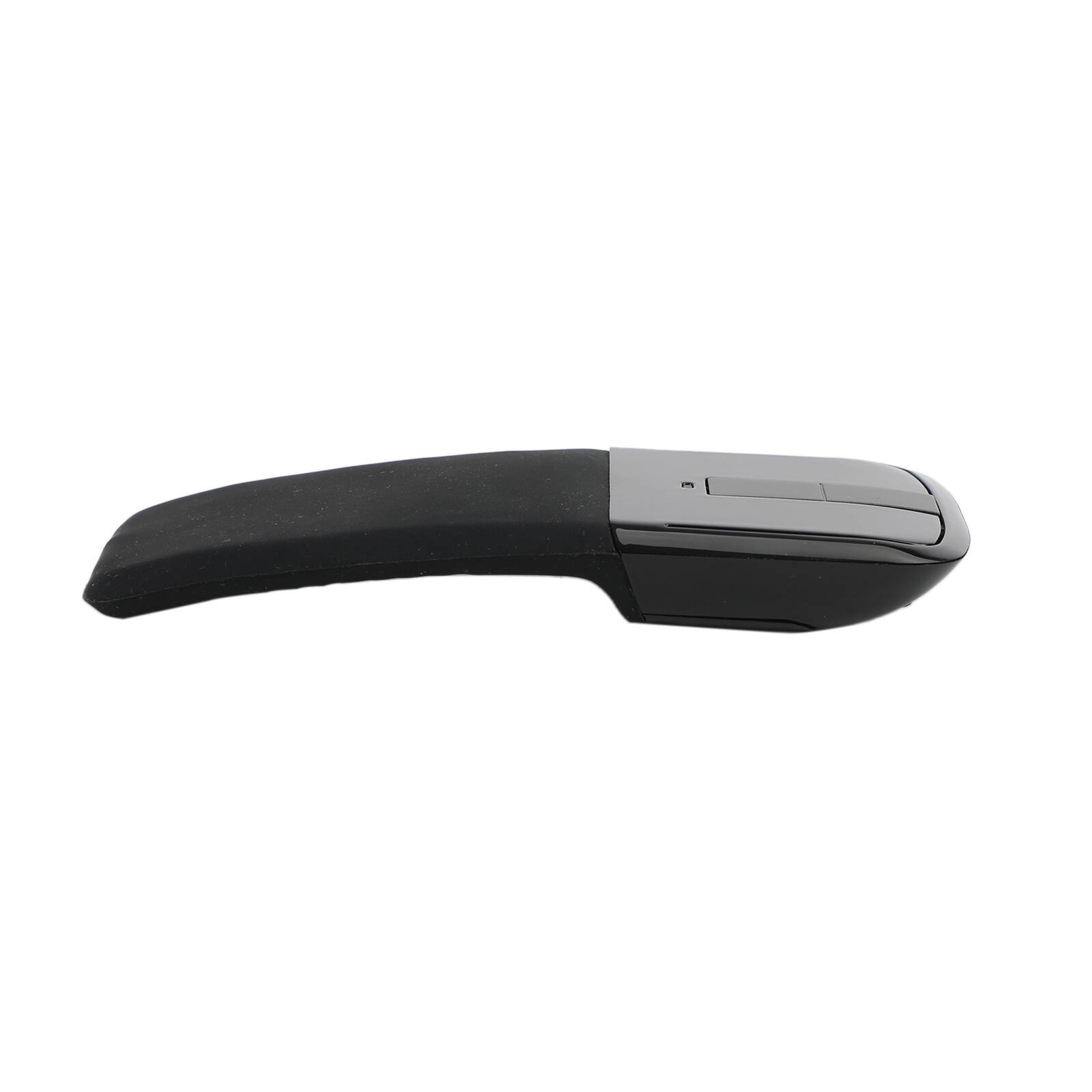 Alt View 6. Topteng - Foldable Arc Touch Wireless Mouse - 2.4GHz USB, Curves to Turn On/Off, Portable for Travel & Laptop - Black.
