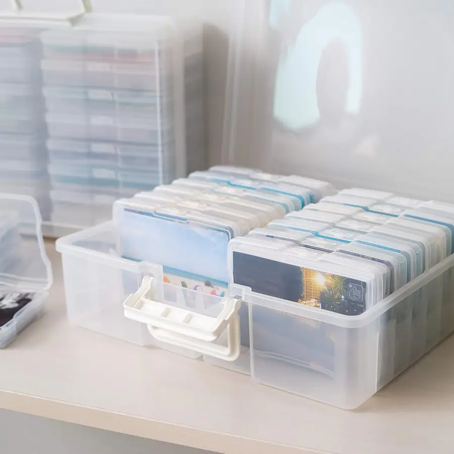Photographic Box Set IRIS USA 4” x 6” Photo Storage Box with 16 Keeper Cases - Best Buy