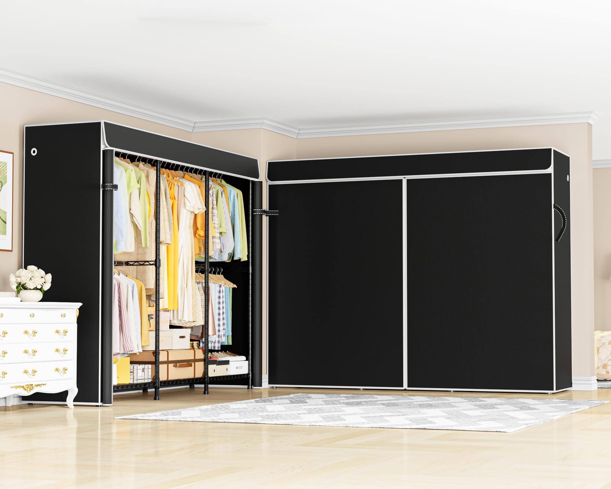 Cedar Assembly E14c Heavy Duty Closet Organizer System Freestanding ...