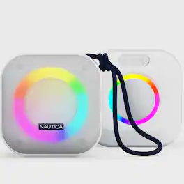 Nautica - SP400 True Wireless Outdoor Speaker, IPX5 Waterproof Bluetooth Speaker with 2-Hour Quick Charge & 45-Day Standby - White