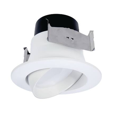 Front. Halo - Halo LA4 Series Matte Warm White 4 in. W LED Adjustable Retrofit Kit 9 W.