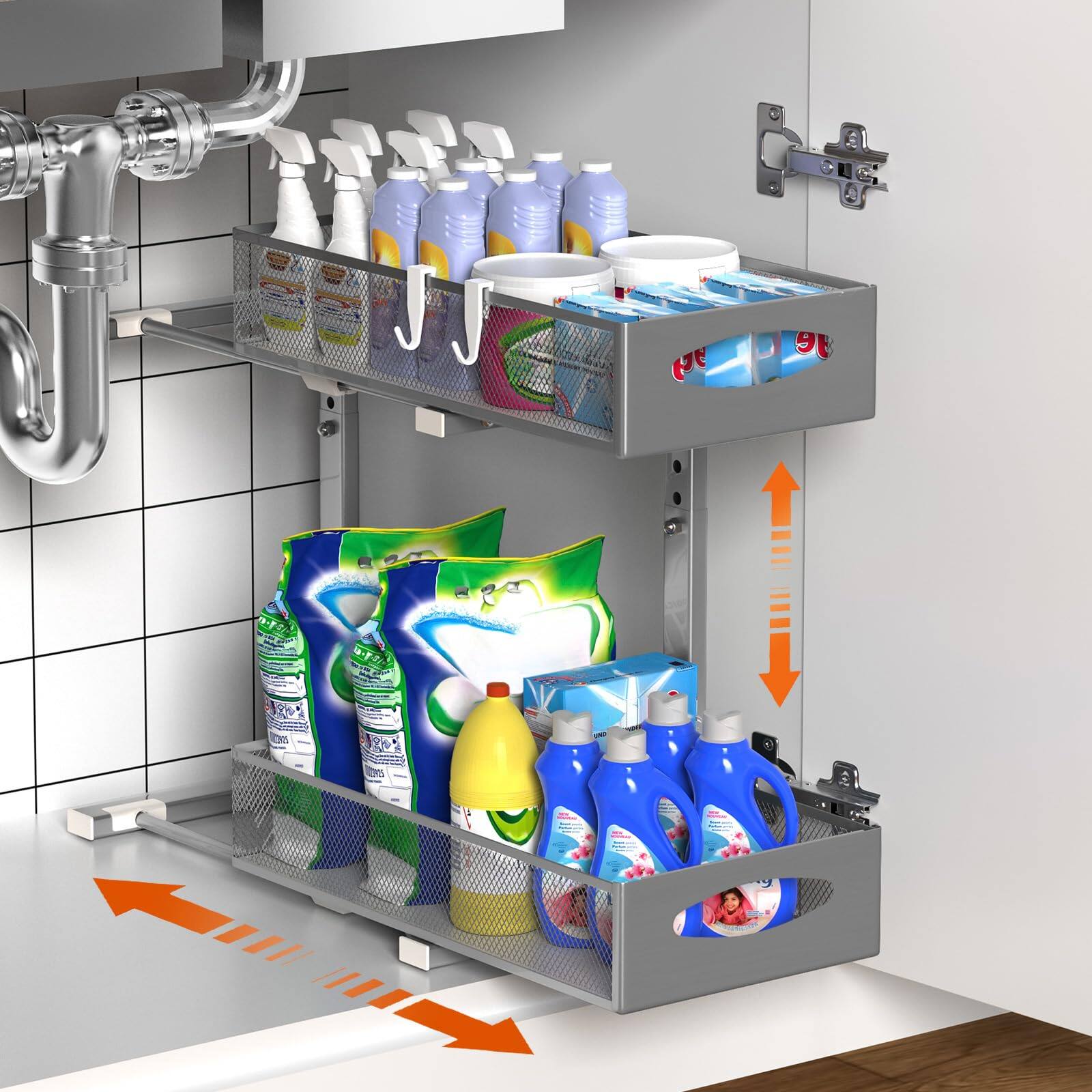 Gray 1 Pack, Medium-8.85in Wide