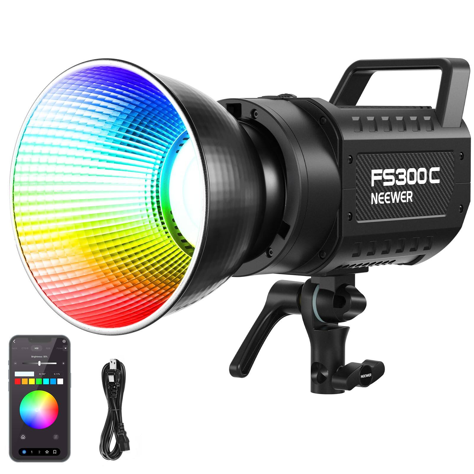 Neewer - FS300C 300W RGB LED Video Light, APP Control, 17 Effects, CRI95+