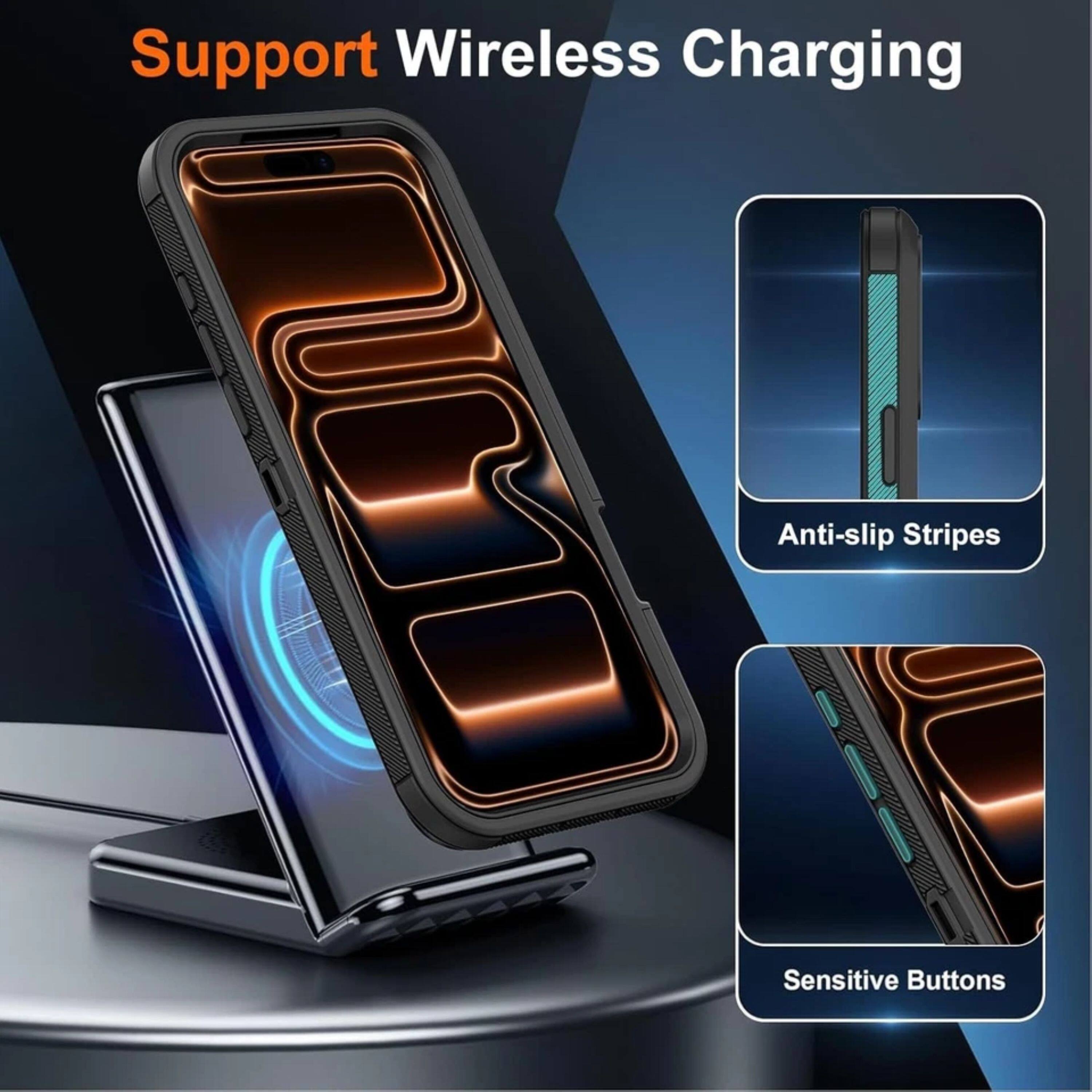 Support Wireless Charging  
Anti-slip Stripes  
Sensitive Buttons