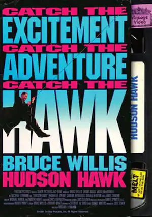 Front. Hudson Hawk (Retro VHS Packaging) - DVD.