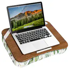 Front. LapGear - Designer Lap Desk (Fits up to 15.6" Laptop) - Watercolor Leaves.
