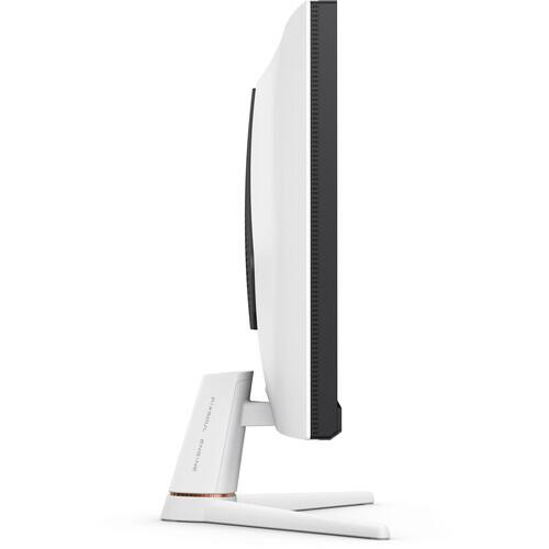 Alt View 6. BenQ - MOBIUZ EX271 27" FHD 180Hz Gaming Monitor 1ms 1000:1 FreeSync HDMI & DisplayPort Integrated USB Hub, KVM & Speakers - White.